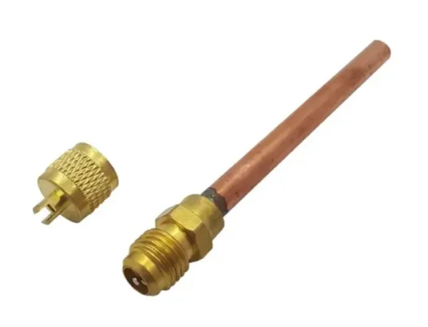 Válvula 1/4" con chicote para soldar