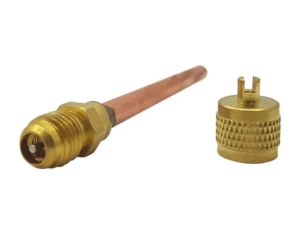 Válvula 1/4" con chicote para soldar